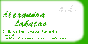 alexandra lakatos business card
